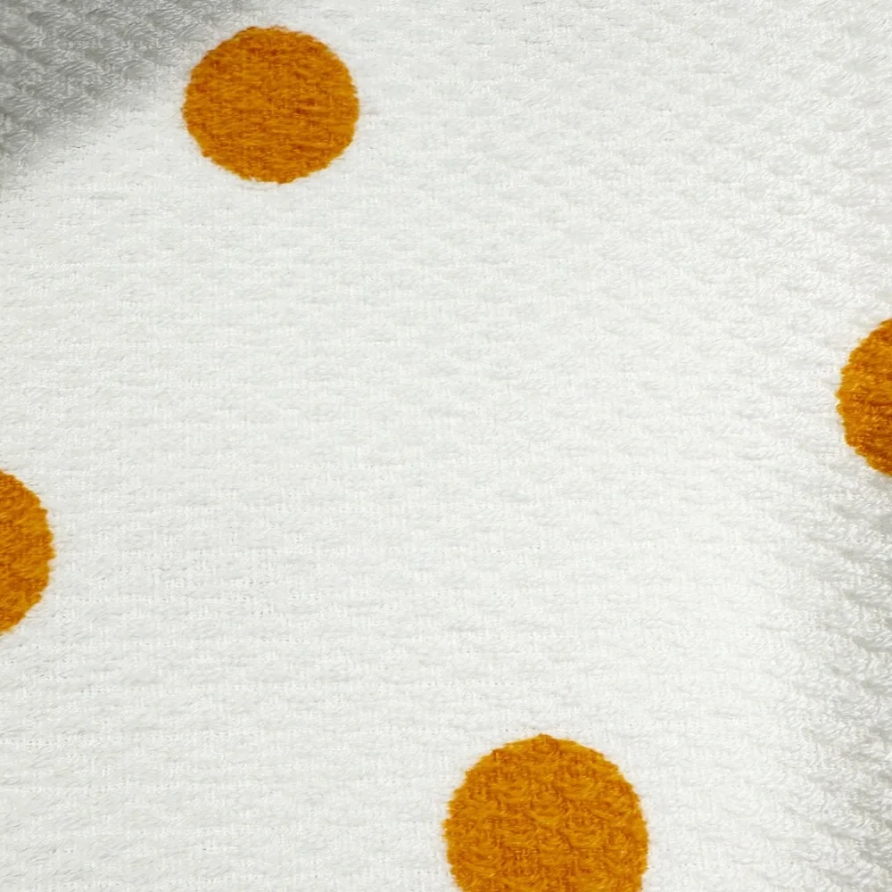 NEW Kate Spade ORANGE/POLKA DOT THEMED Kitchen Towels Set/2
